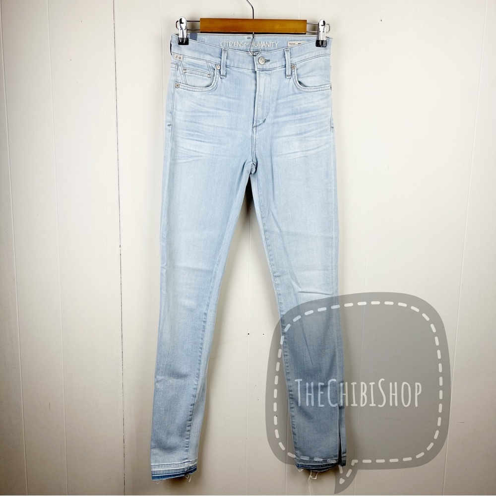 CoH Light Wash High Waist Rocket Split Hem Jeans sz 26